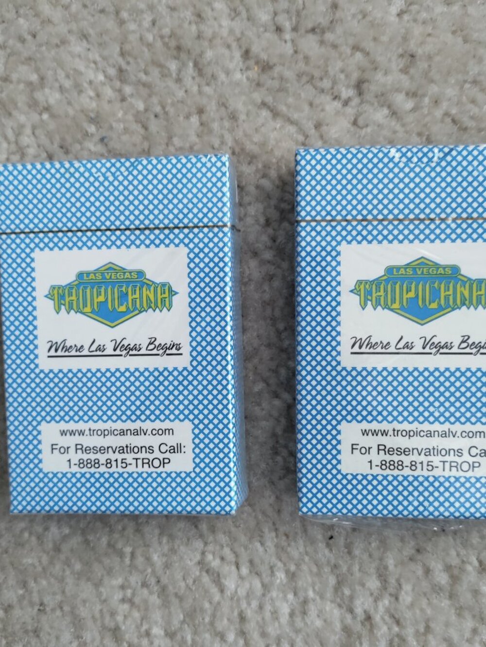 Vtg Lot Of 2 Sealed Las Vegas Tropicana Casino Playing Cards - NEW